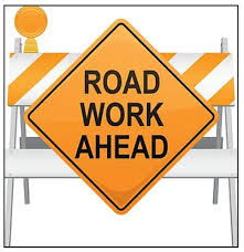 work ahead sign