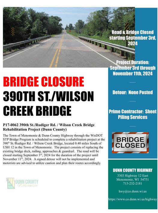 Bridge Closire Flyer