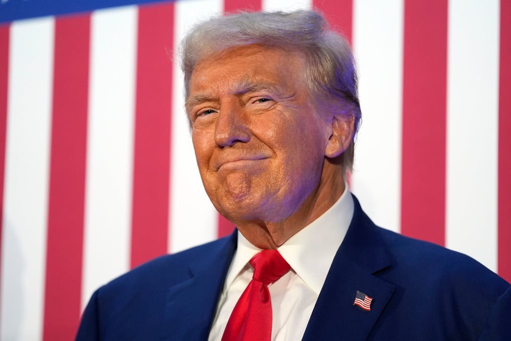 Republican presidential nominee former President Donald Trump speaks to the National Fraternal Order of Police fall meeting, Friday, Sept. 6, 2024, in Charlotte, N.C. (AP Photo/Evan Vucci)