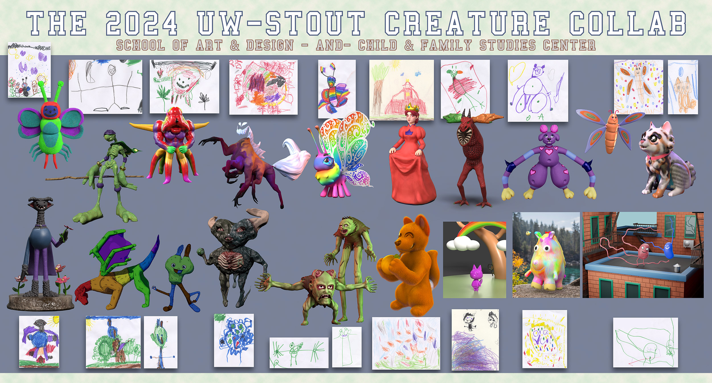 The Creature Collaboration poster presented to the CFSC 4K class.