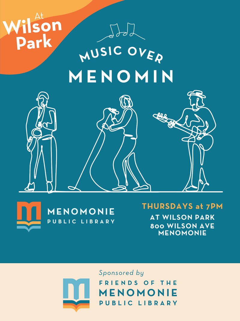 music over Menomin graphic.