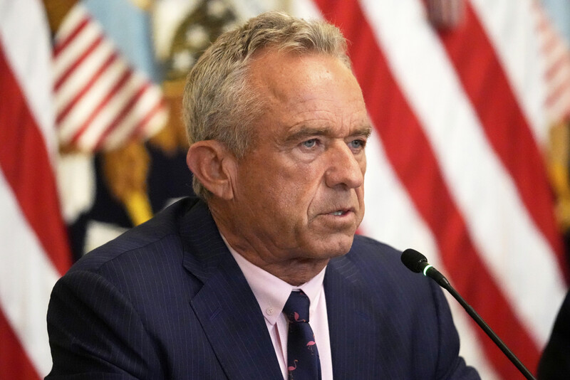Health and Human Services Secretary Robert F. Kennedy Jr. speaks during an event with President Donald Trump on improving Americans' access to their medical records in the East Room of the White House, Wednesday, July 30, 2025, in Washington. (AP Photo/Mark Schiefelbein)