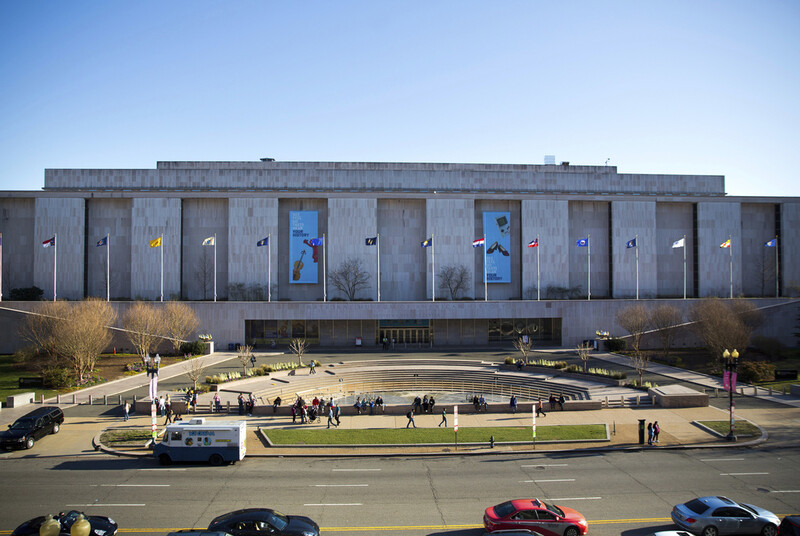 FILE - People visit the Smithsonian Museum of American History on the National Mall in Washington, April 3, 2019. (AP Photo/Pablo Martinez Monsivais, File)