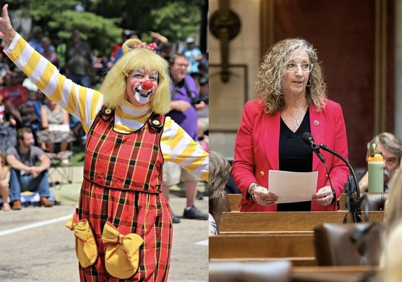 Before she was elected to the Wisconsin State Assembly in 2024, Karen DeSanto had a long career as a professional clown with the Ringling Brothers. Photos submitted by DeSanto's office.