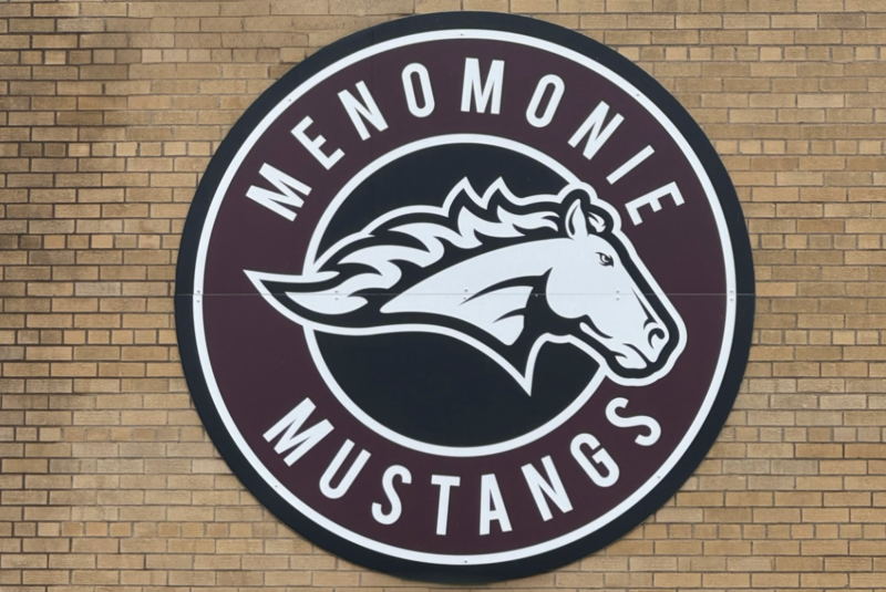 Menomonie Mustangs Logo: Photo: Debra Bell