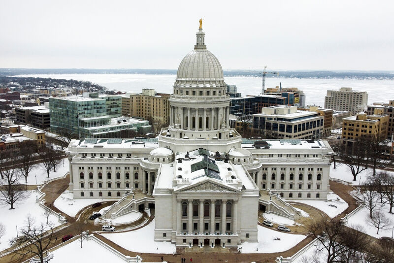 FILE - This Wisconsin State Capitol is seen on Dec. 31, 2020, in Madison, Wis. (AP Photo/Morry Gash, File)