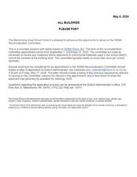 release asking for committee members