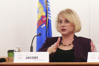 Democrat Ann Jacobs speaks at a Wisconsin Elections Commission meeting on Nov. 2, 2023, in Madison, Wis. (AP Photo/Scott Bauer, file)