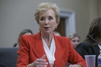 Secretary of Education Linda McMahon testifies before a House Committee on Appropriations subcommittee budget hearing on the US Department of Education on Capitol Hill, Wednesday, May 21, 2025, in Washington. (AP Photo/Rod Lamkey, Jr.)