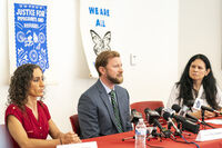 FILE - Cain Oulahan, Ramon Morales Reyes' immigration attorney addresses the media, May 30, 2025 in Milwaukee about the detention of his client Ramon Morales Reyes. (AP Photo/Andy Manis, File)