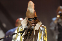 FILE - Sly Stone from the group Sly and the Family Stone performs at the 48th Annual Grammy Awards on Feb. 8, 2006, in Los Angeles. (AP Photo/Mark J. Terrill, File)