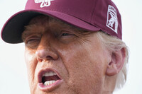 President Donald Trump speaks to reporters after arriving on Air Force One, Tuesday, June 10, 2025, at Joint Base Andrews, Md. (AP Photo/Alex Brandon)