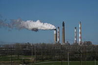 FILE - The Warrick Power Plant, a coal-fired electricity-generating station, operates, April 8, 2025, in Newburgh, Ind. (AP Photo/Joshua A. Bickel, File)