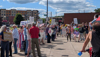 July Good Trouble Protest in Menomonie