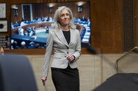 FILE - Susan Monarez, President Donald Trump's nominee to be director of the Centers for Disease Control and Prevention, arrives to testify before the Senate HELP Committee, at the Capitol in Washington, Wednesday, June 25, 2025. (AP Photo/J. Scott Applewhite, file)