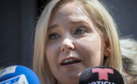 FILE - Virginia Giuffre speaks during a news conference outside a Manhattan court in New York, Aug. 27, 2019. (AP Photo/Bebeto Matthews, File)