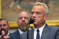 Health and Human Services Secretary Robert F. Kennedy Jr. speaks during an event where President Donald Trump will sign an executive order restarting the Presidential Fitness Test in public schools, Thursday, July 31, 2025, in the Roosevelt Room of the White House in Washington. (AP Photo/Jacquelyn Martin)