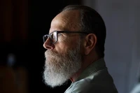 Earl Lowrie has struggled with depression and suicidal thoughts throughout his life. He sees a therapist he found after calling the National Alliance on Mental Illness (NAMI) hotline and getting connected to the organization’s Chippewa Valley local affiliate in Wisconsin. According to the Centers for Disease Control and Prevention (CDC), older adults account for one in five of all deaths by suicide in Wisconsin. (Joe Timmerman / Wisconsin Watch)