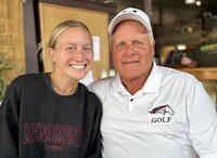 Photo: Layne Pitt - Lexi Hastings is the head girls tennis coach for Menomonie High School and her father, Jeff Hastings, is the head coach for the girls and boys golf teams at MHS.