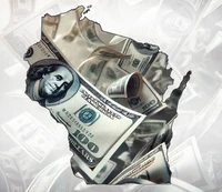 Image of money superimposed on Wisconsin