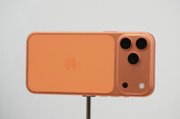 The iPhone 17 Pro is displayed during an announcement of new products at Apple Park on Tuesday, Sept. 9, 2025, in Cupertino, Calif. (AP Photo/Godofredo A. Vásquez)