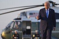 President Donald Trump walks from Marine One to board Air Force One at Joint Base Andrews, Monday, Sept. 22, 2025, at Joint Base Andrews, Md. (AP Photo/Evan Vucci)