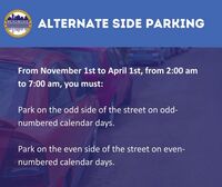 alternate side parking graphic