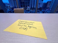 FILE - A spot that had been reserved for a representative of the Cybersecurity and Infrastructure Security Agency sits vacant at a meeting of the National Association of State Election Directors in Washington, Feb. 2, 2025. (AP Photo/Christina A. Cassidy, File)  Photo Metadata (2 of 3) Date	 Nov 23, 2025 6:01 AM Headline	 Election Security Source	 AP Notes	 FILE PHOTO