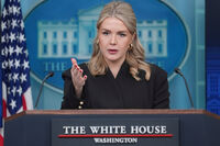 White House press secretary Karoline Leavitt speaks during a press briefing at the White House, Thursday, Dec. 11, 2025, in Washington. (AP Photo/Evan Vucci)