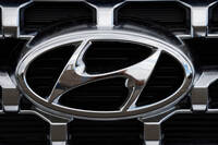 FILE - The Hyundai company logo is displayed, Sept. 12, 2021, in Littleton, Colo. (AP Photo/David Zalubowski, File)