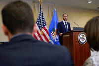 FILE - Special counsel Jack Smith speaks about an indictment of President Donald Trump, Aug. 1, 2023, at a Department of Justice office in Washington. (AP Photo/Jacquelyn Martin, File)