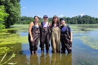 LAKES students Olivia Franklin, Lara Erickson, Jennifer Kahn and Maya Hoffman.