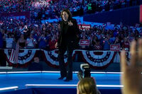 Democratic presidential nominee Vice President Kamala Harris speaks during a campaign rally at the Alliant Energy Center in Madison, Wis., Wednesday, Oct. 30, 2024. (AP Photo/Jacquelyn Martin)