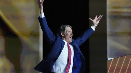 FILE - Wisconsin Republican Senate candidate Eric Hovde is introduced during the Republican National Convention, July 16, 2024, in Milwaukee. (AP Photo/Nam Y. Huh, File)