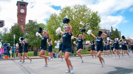 The homecoming parade will begin at 11 a.m. at 10th Avenue E. and S. Broadway Street. The route goes through downtown, and then south on Third Street E. through campus toward the Sports and Fitness Center, ending at 13th Avenue.