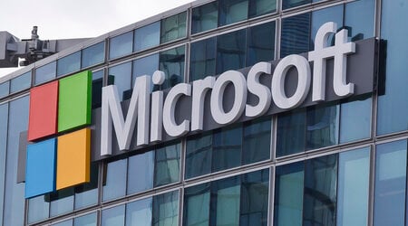 FILE - This April 12, 2016 file photo shows the Microsoft logo in Issy-les-Moulineaux, outside Paris. (AP Photo/Michel Euler, File)