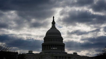 FILE - The Capitol in Washington, is framed by early morning clouds, March 19, 2024. Congress has until midnight Friday to come up with a way to fund the government, or federal agencies will shutter. It's up to each federal agency to determine how it handles a shutdown, but there would be disruptions in many services. (AP Photo/J. Scott Applewhite, File)