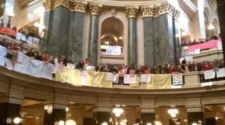 Protestors at Capitol