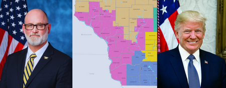 Derick VanOrden, district 3 map, Donald Trump