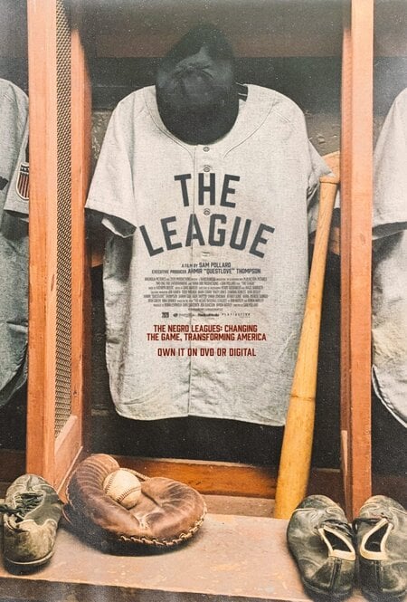 Film poster for 'The League,' directed by Sam Pollard