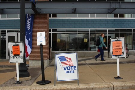 The polling place at Village on Park on Madison’s South side in 2023. (Henry Redman | Wisconsin Examiner)