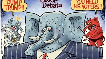 GOP Debate by Rick McKee, CagleCartoons.com