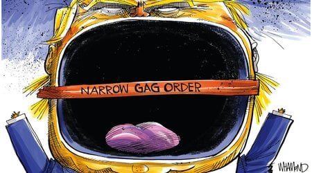 cartooon -- narrow gag order