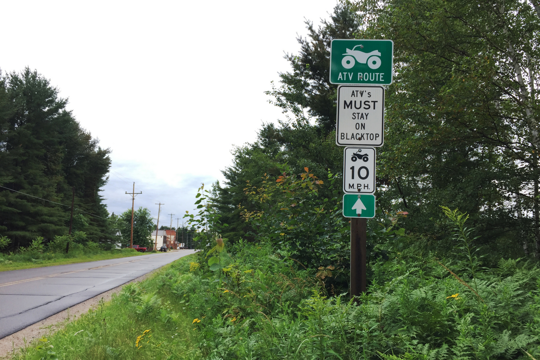 Residents in the town of Erin suggested holding an advisory referendum to gauge whether the community supported allowing all-terrain and utility vehicles on town roads. This photo was taken Aug. 3, 2017, in Langlade County, Wis. (Mary Matthias / Wisconsin Watch)