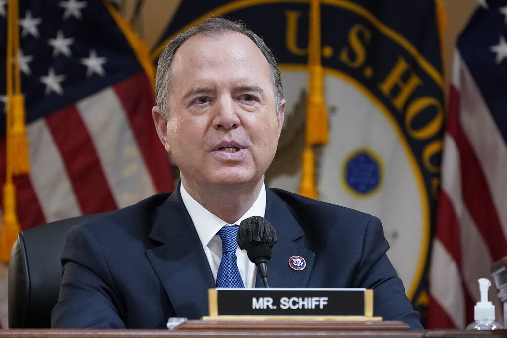 FILE - Rep. Adam Schiff, D-Calif., during a hearing at the Capitol in Washington, on June 21, 2022. (AP Photo/J. Scott Applewhite, File)