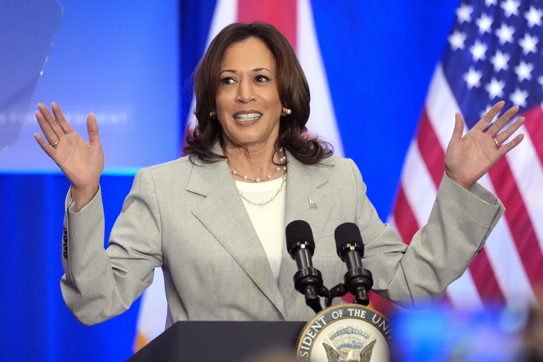 FILE - Vice President Kamala Harris speaks at an event May 1, 2024, in Jacksonville, Fla. She’s already broken barriers, and now Harris could soon become the first Black woman to head a major party's presidential ticket after President Joe Biden’s ended his reelection bid. The 59-year-old Harris was endorsed by Biden on Sunday, July 21, after he stepped aside amid widespread concerns about the viability of his candidacy. (AP Photo/John Raoux, File)