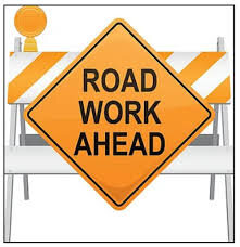 work ahead sign