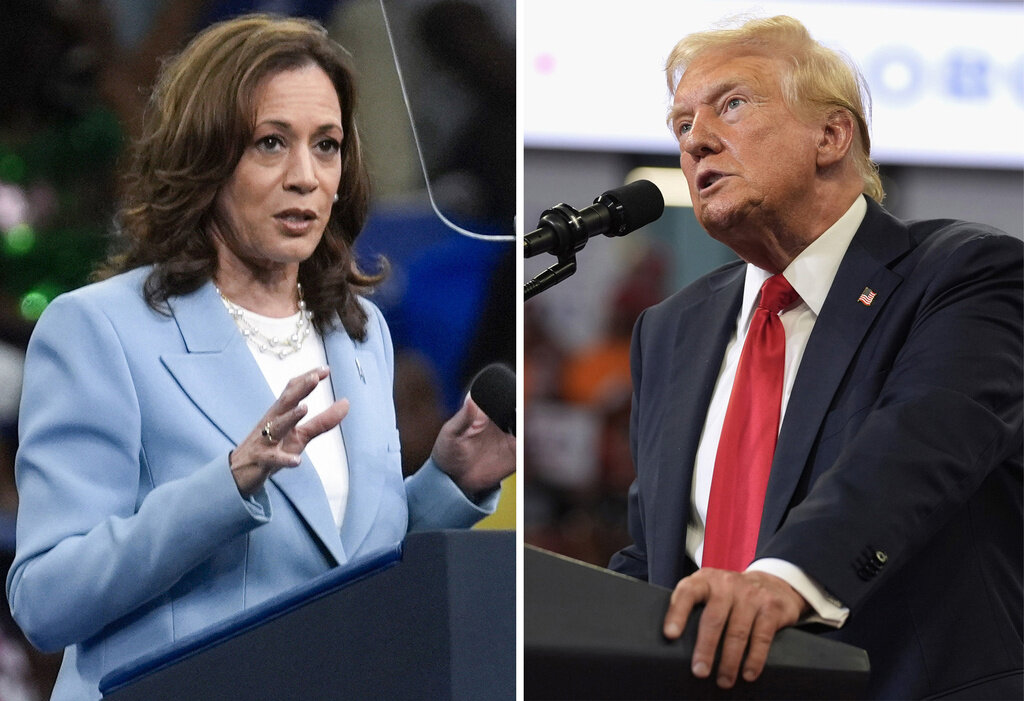 Harris and Trump