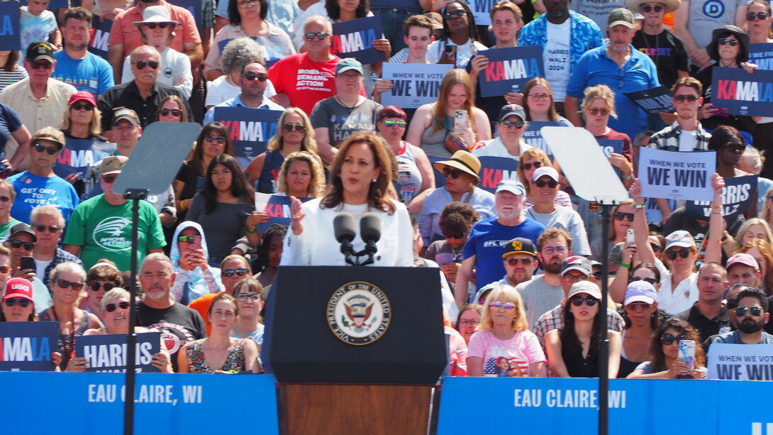 Kamala Harris in Eau Claire