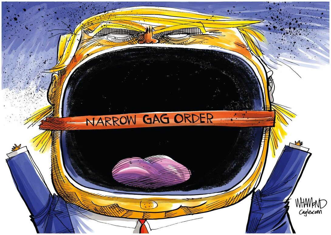 cartooon -- narrow gag order